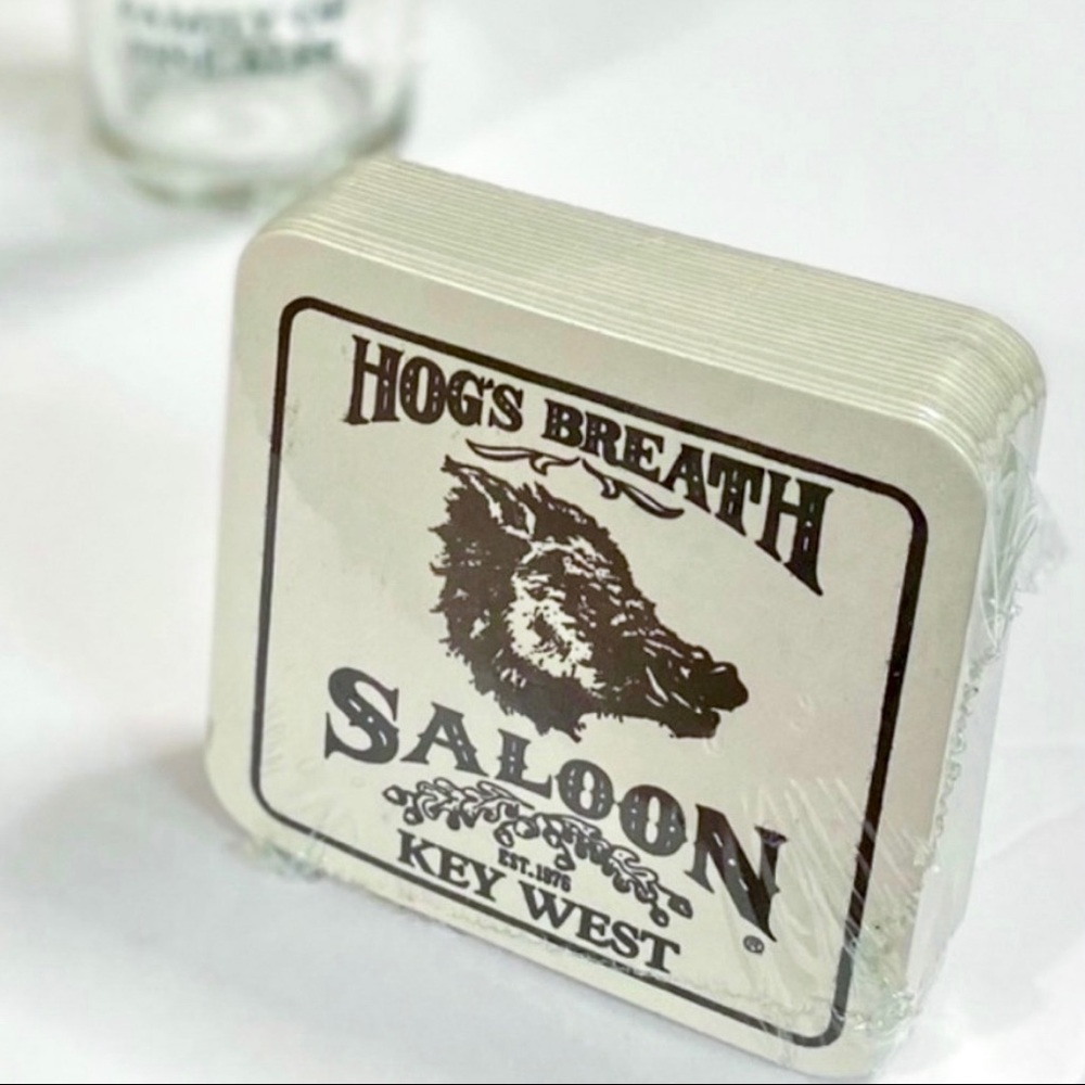 Hog’s Breath Saloon 20 Wrapped Key West Coasters🍺